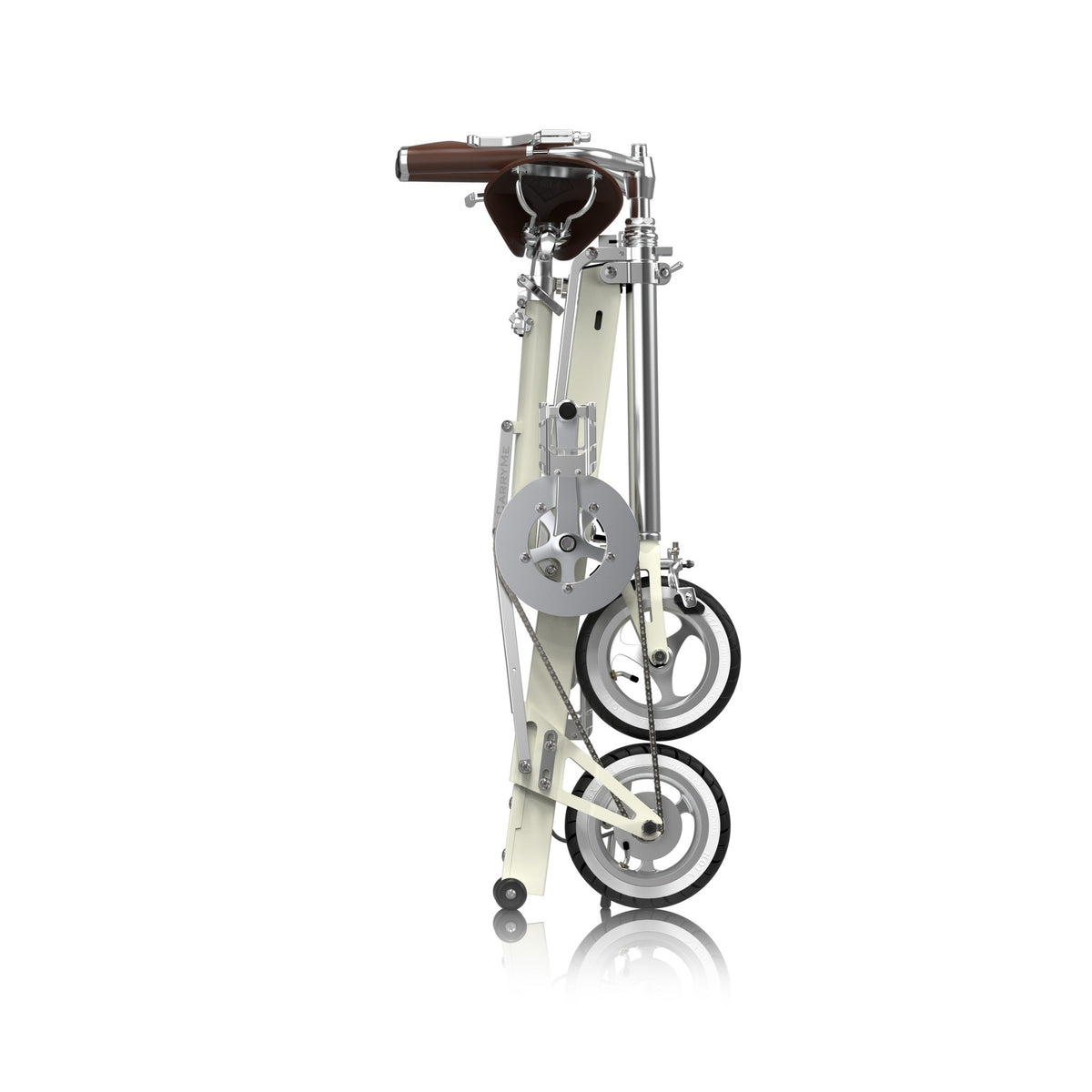 SEic CarryMe Classic Lite — 8-Inch Folding Bike — Folded, side view