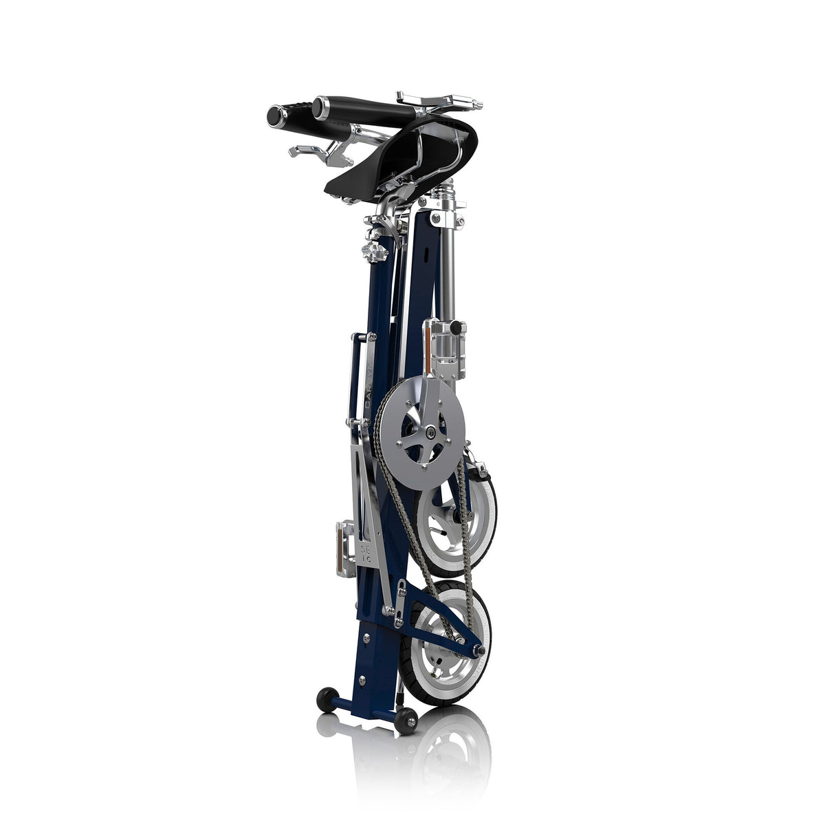 SEic CarryMe Classic Lite — 8-Inch Folding Bike — Folded, rear view