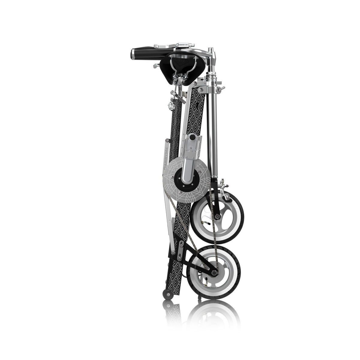 SEic CarryMe Premium Lite — 8-Inch Folding Bike — Folded, side view