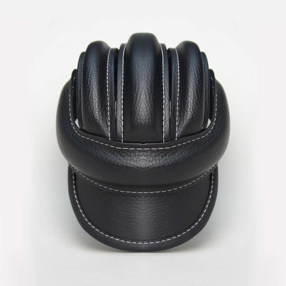 Leather helmet — Black