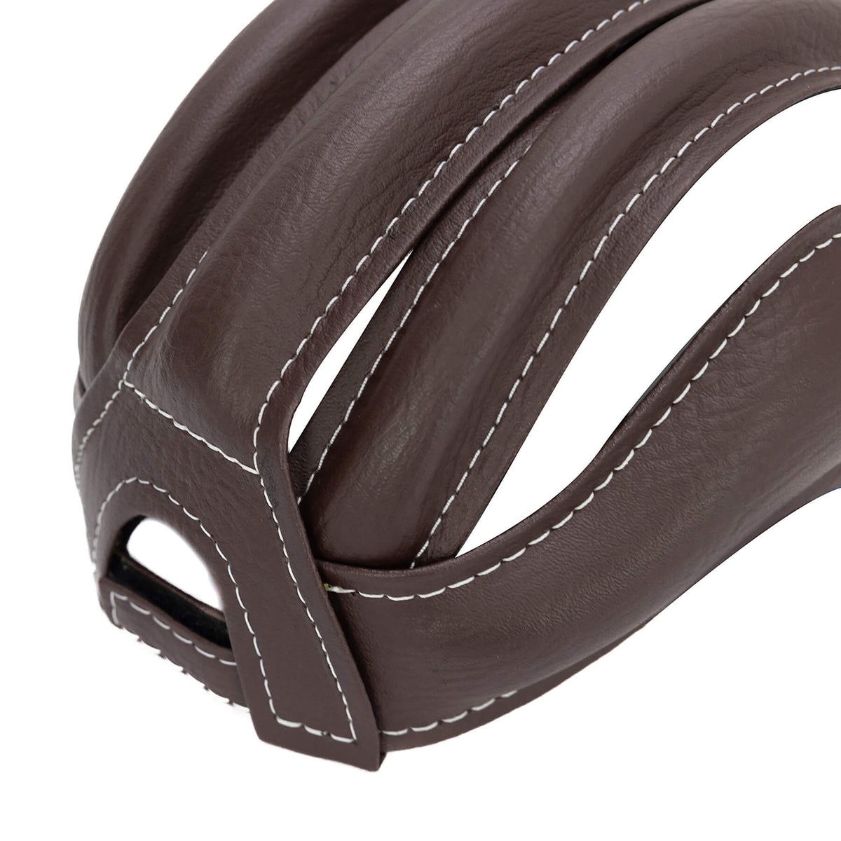 Leather helmet — Brown
