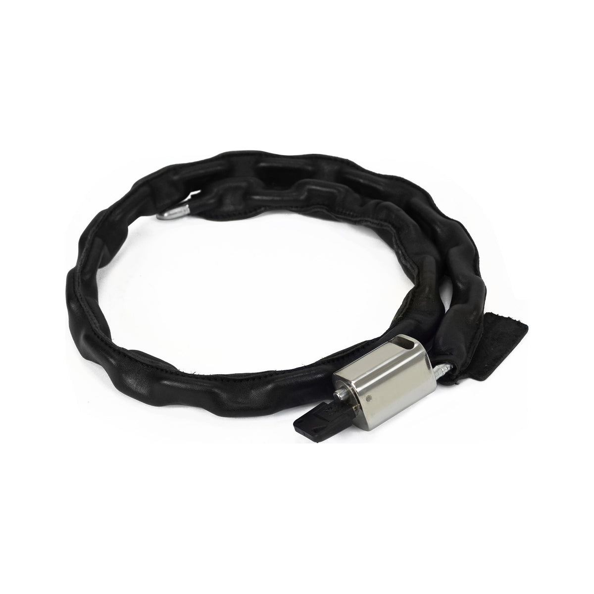Leather password chain lock — Black