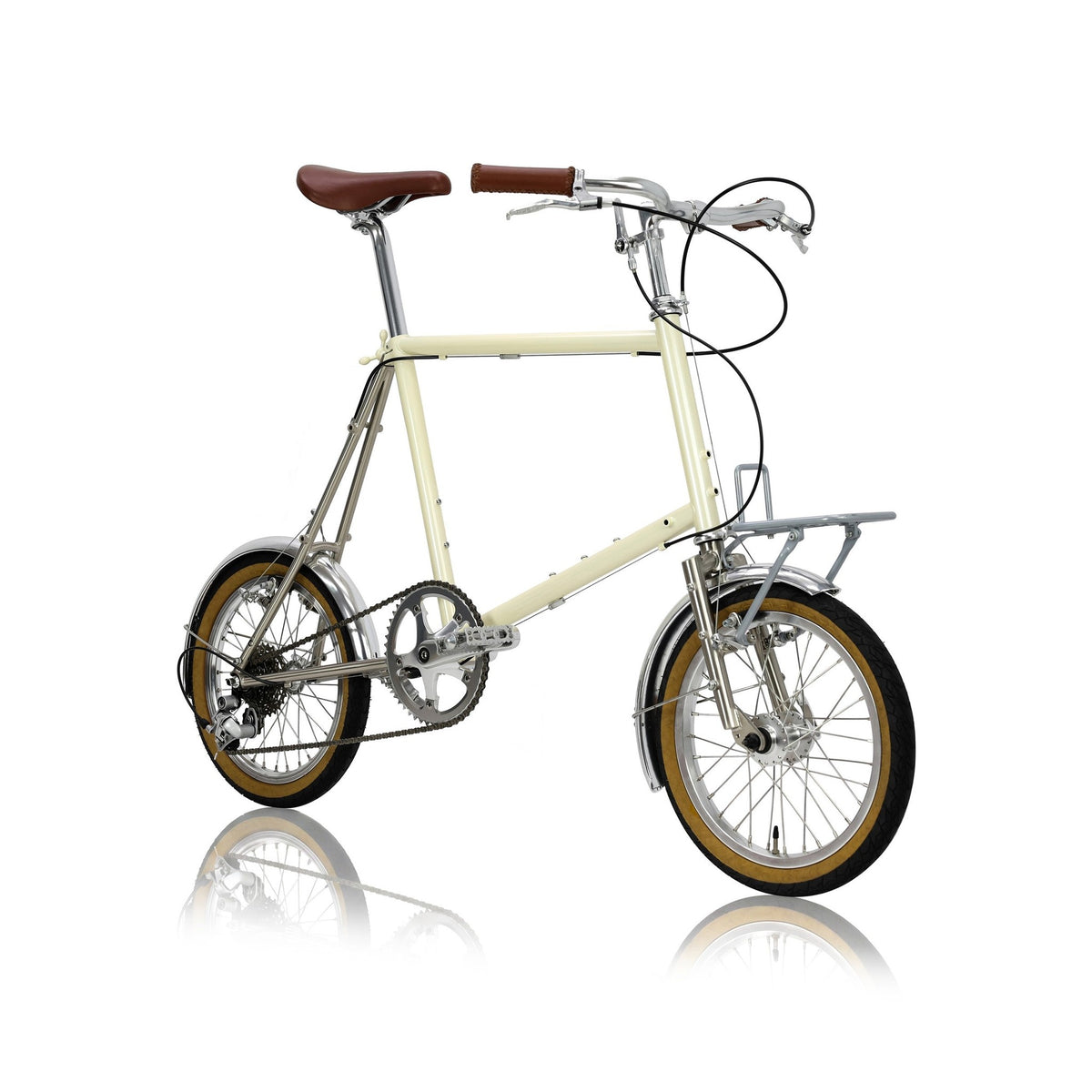 miniQ Lite — 16-Inch 9-Speed Detachable-Frame Bike — Front three-quarter view
