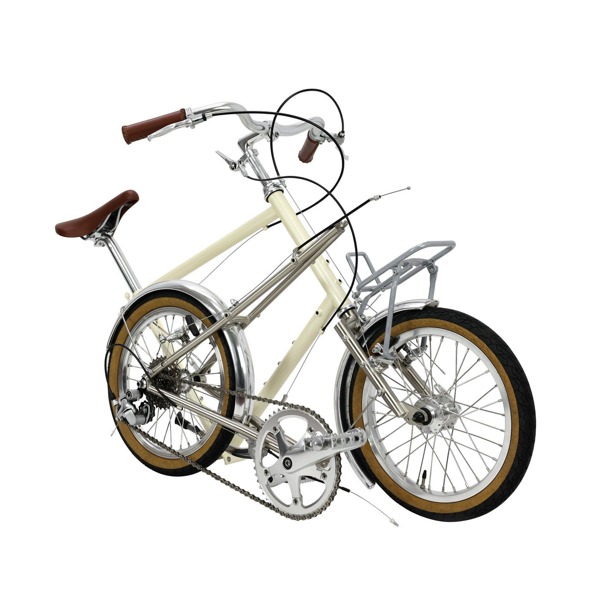 miniQ Lite — 16-Inch 9-Speed Detachable-Frame Bike — Rear three-quarter view
