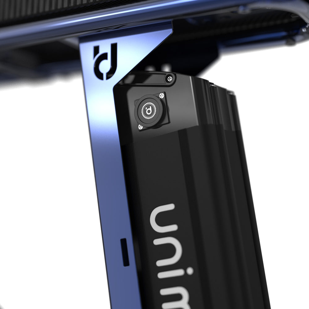 Unimoke miniswing Clear Coat Sapphire blue, detail 4