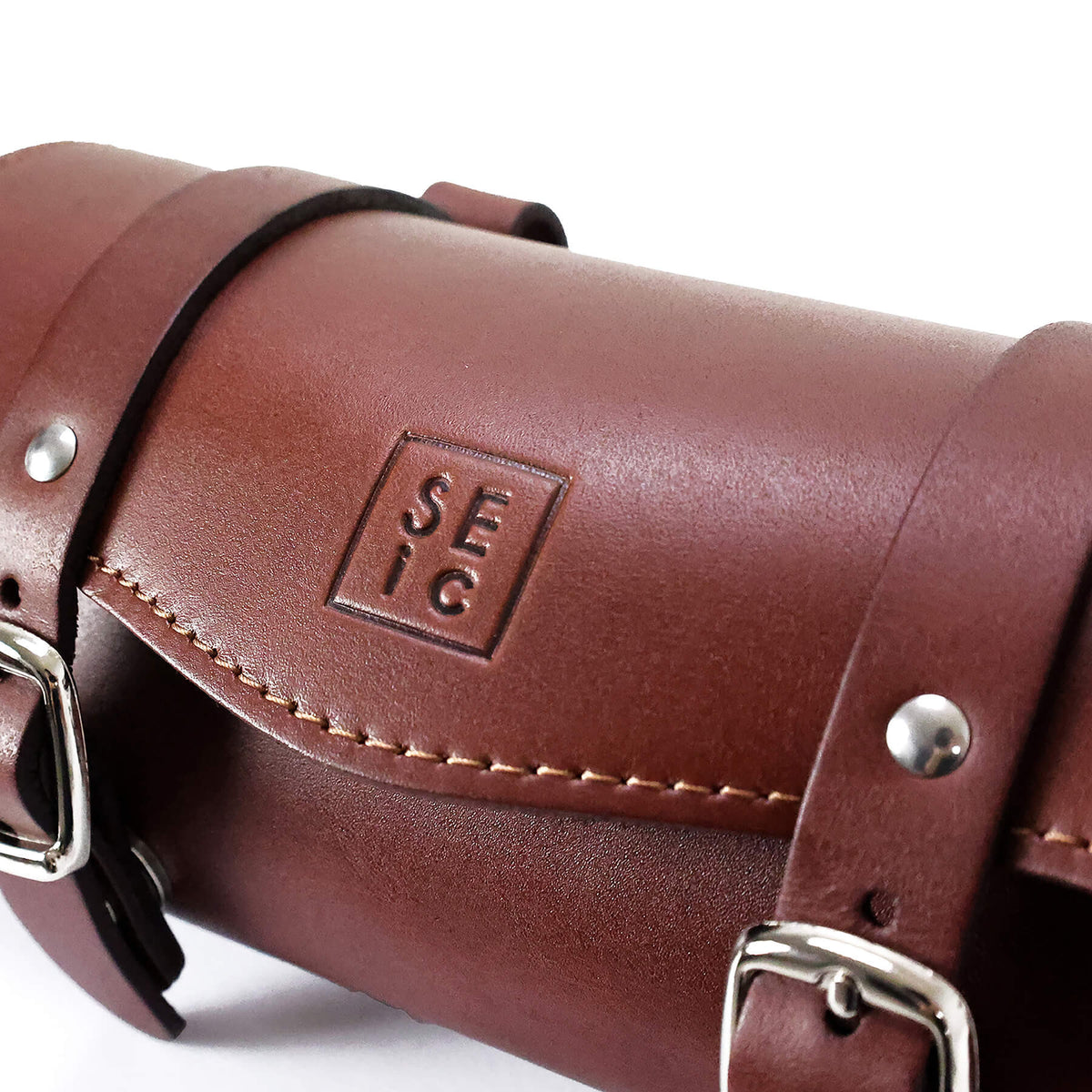 miniu handmade barrel saddle bag — Brown
