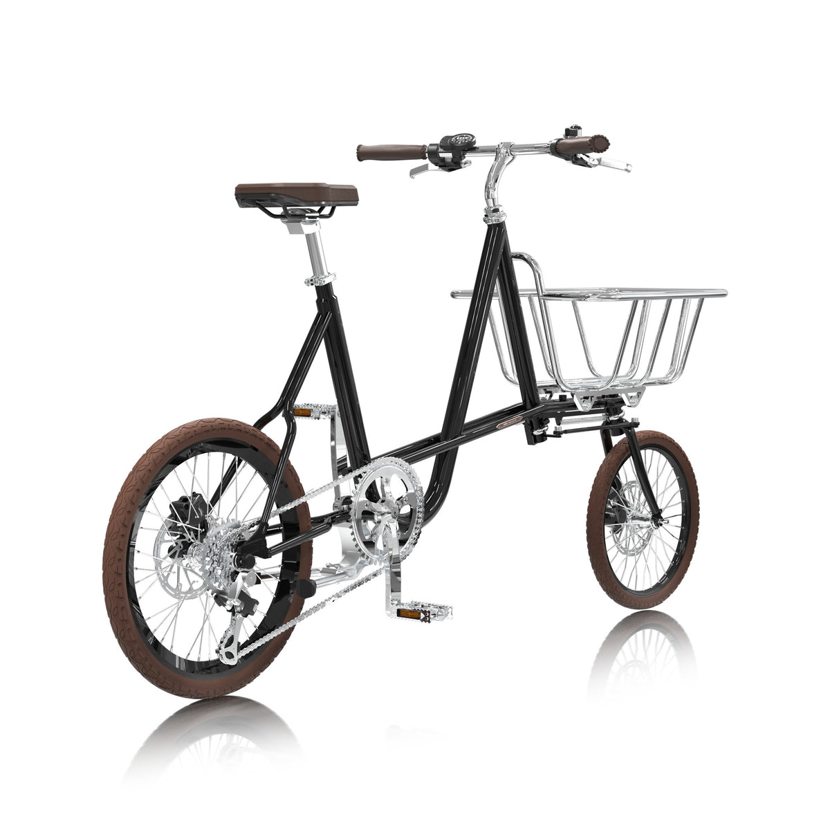 miniute Lite — 7-Speed Cargo Bike — Rear three-quarter view