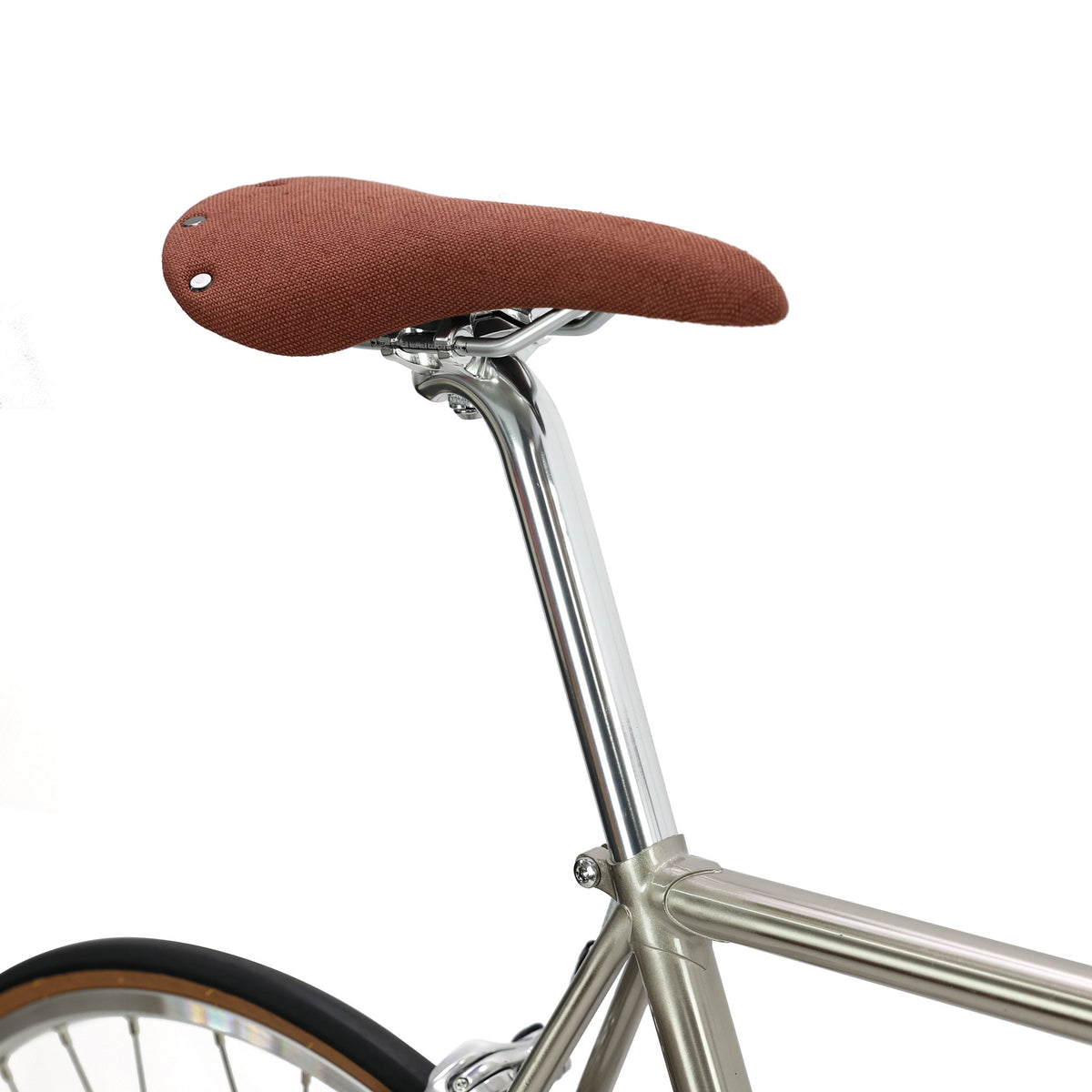 Retro Road Lite — 10-Speed Steel Road Bike — Saddle detail