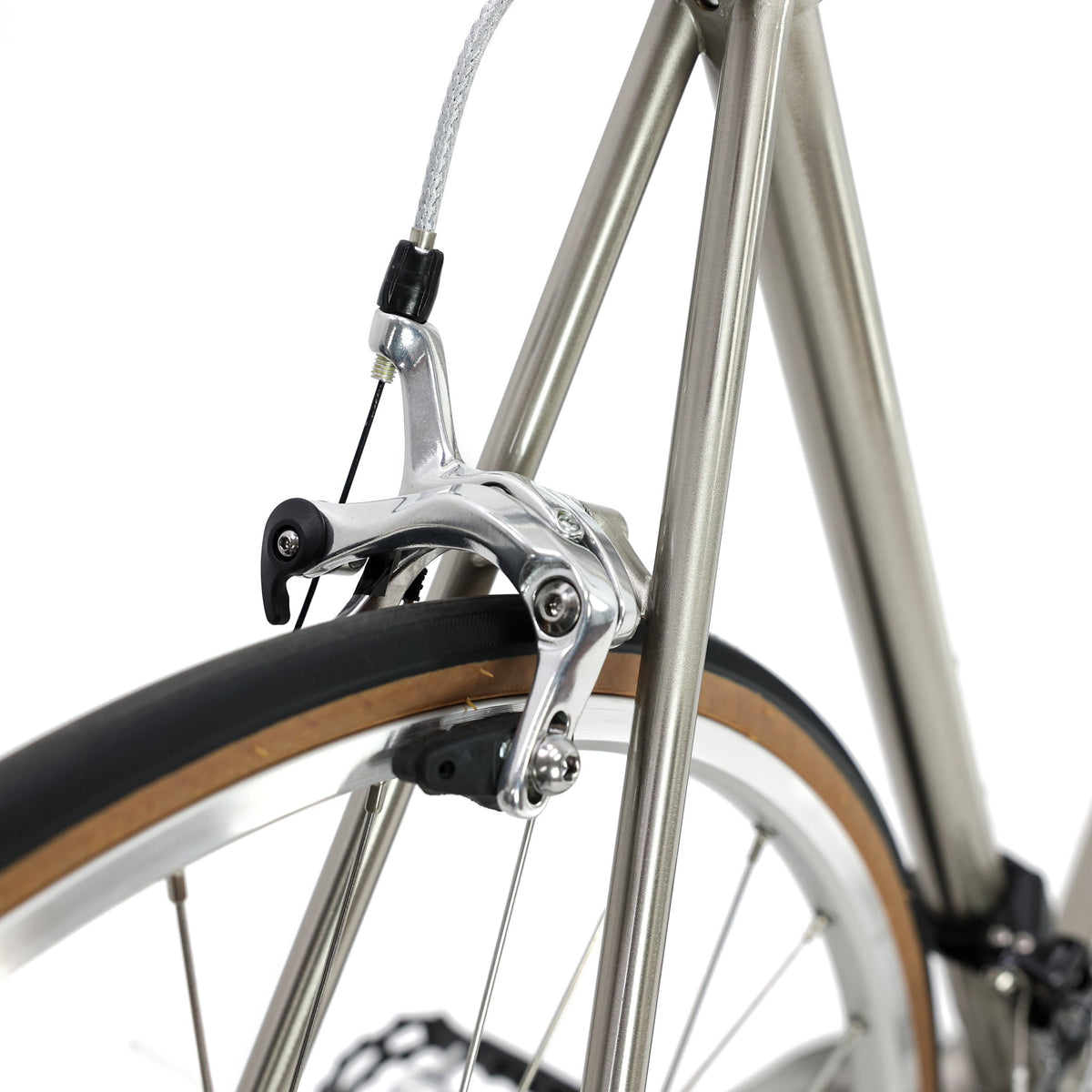 Retro Road Lite — 10-Speed Steel Road Bike — Rear brake caliper