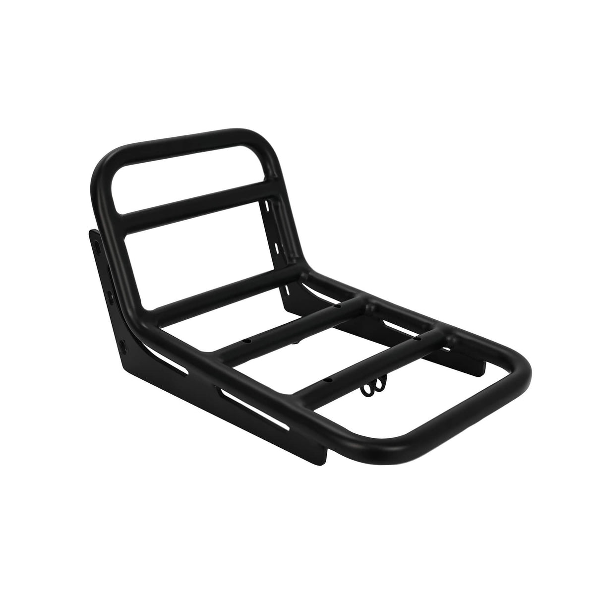 UD front rack with light mount — Black