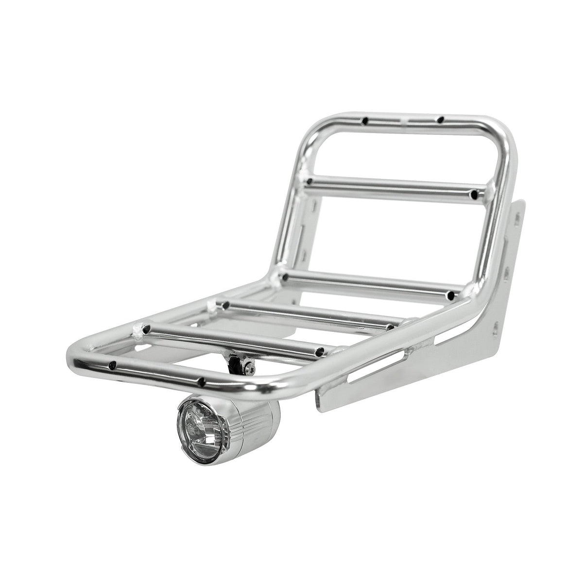 UD front rack with light mount — Silver