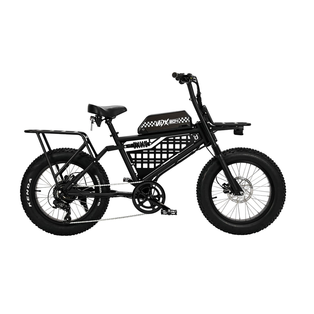 UD front rack with light mount — Black