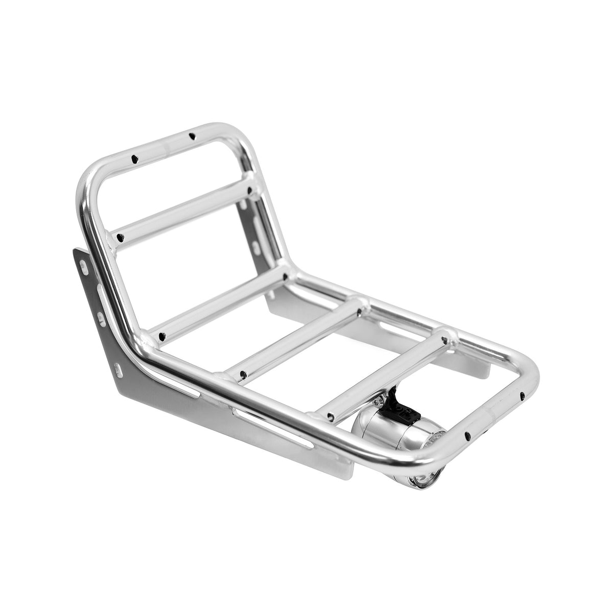 UD front rack with light mount — Silver