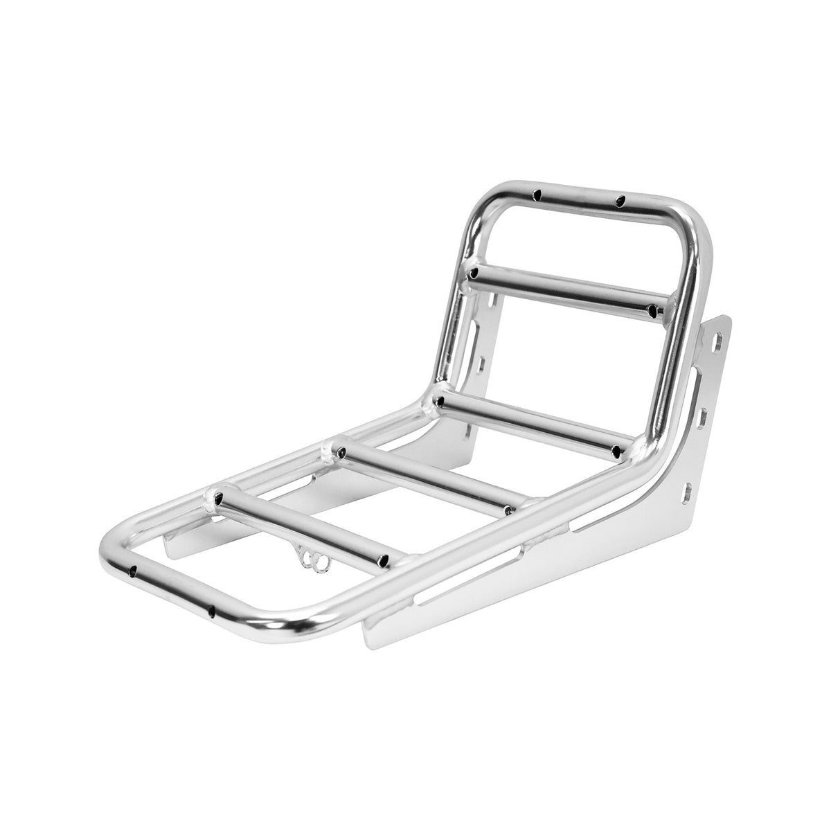 UD front rack with light mount — Silver