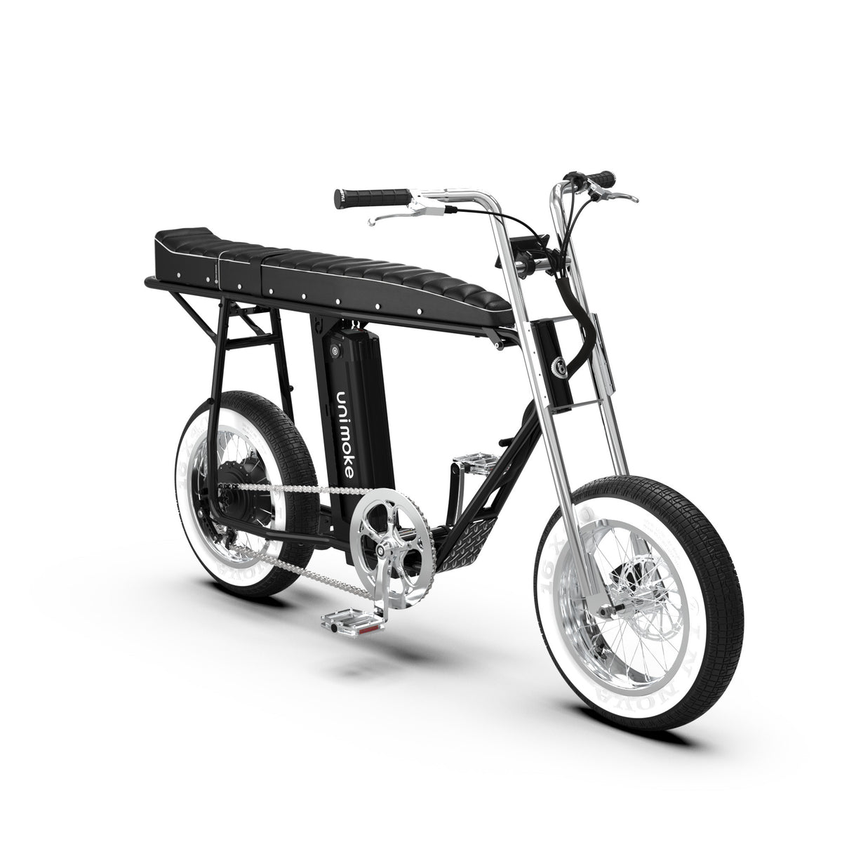 UD riveted extension rear seat — Black