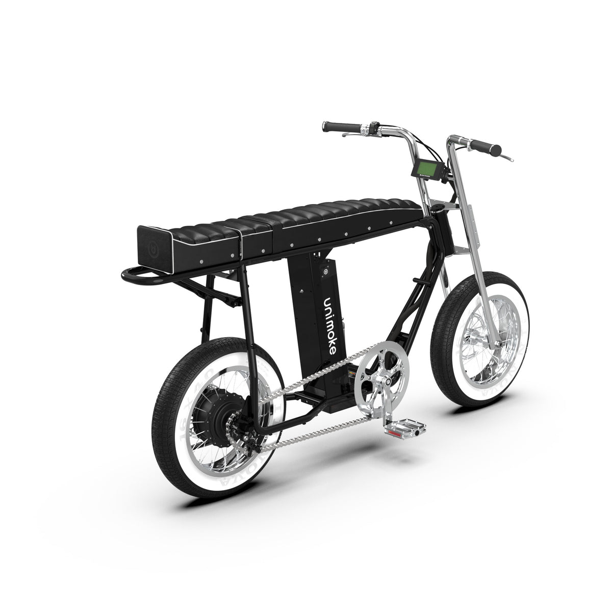 UD riveted extension rear seat — Black