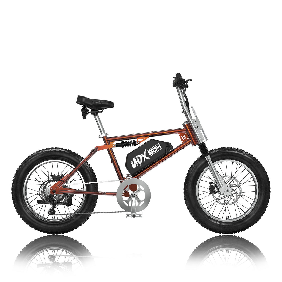 UDX Clear Coat Flame orange, side profile