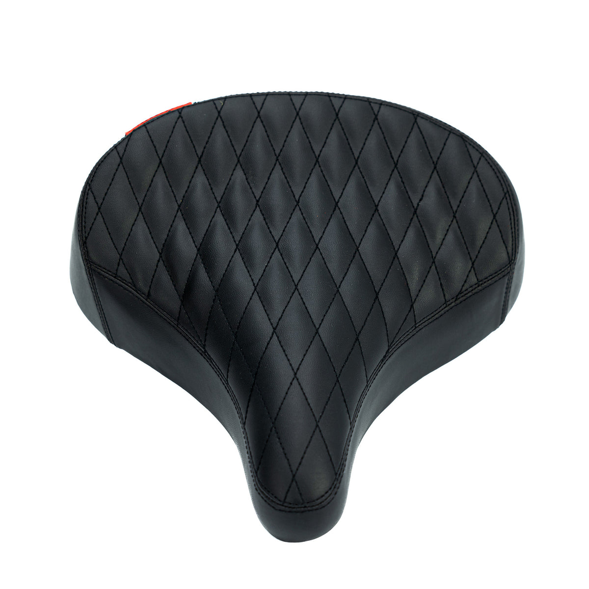 UDX leather saddle with suspension — Black