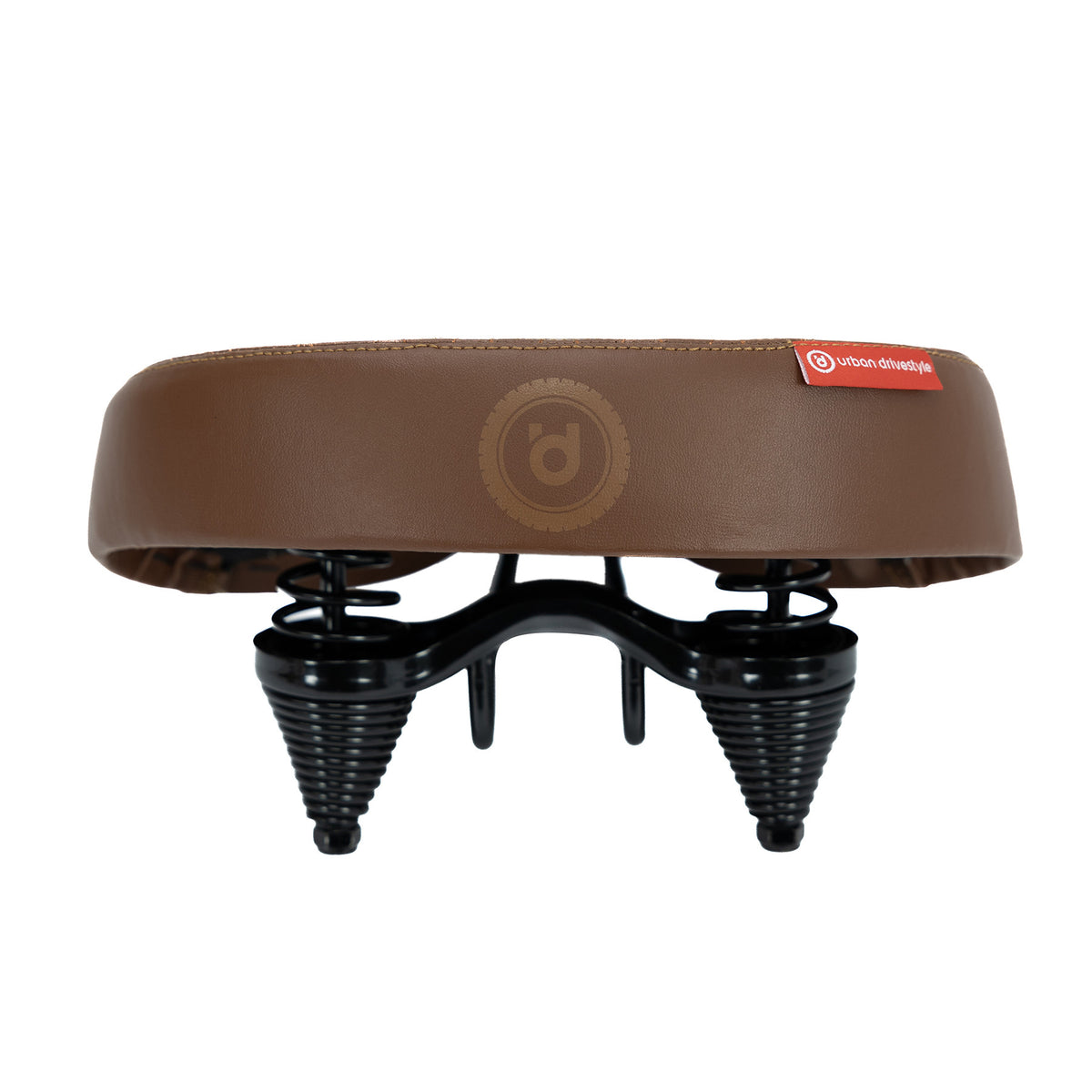 UDX leather saddle with suspension — Brown