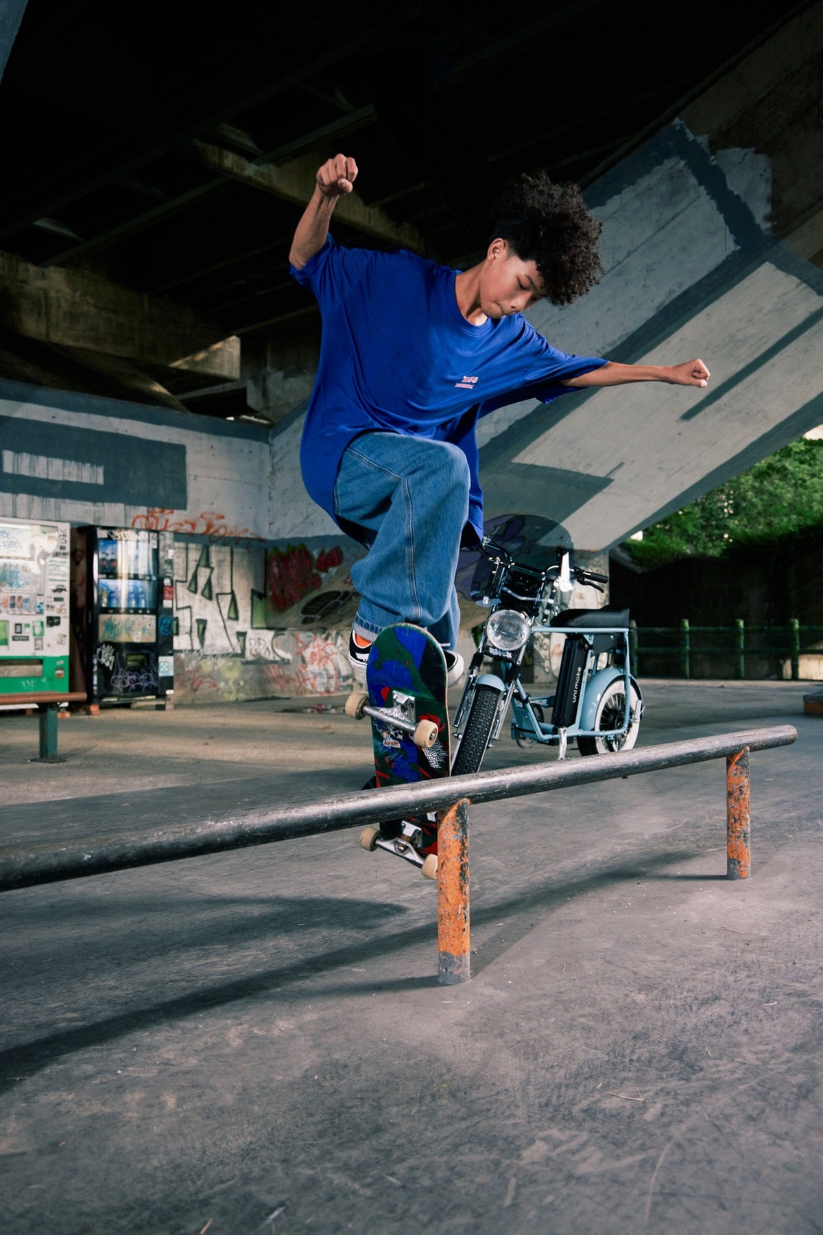 Unimoke '70 series, skate park ready