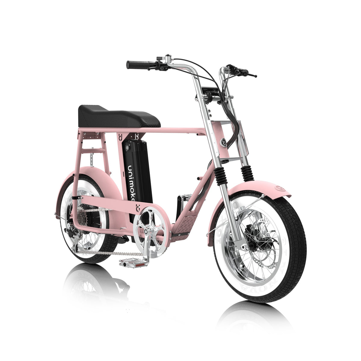 Unimoke minibike '70 Bubble, front three-quarter view