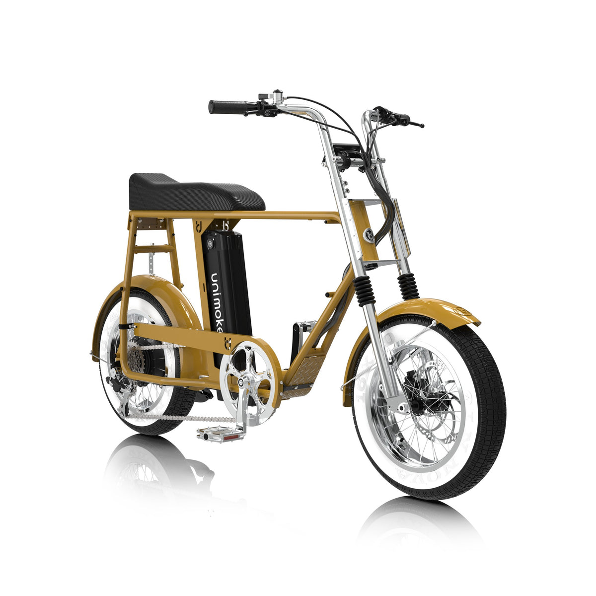 Unimoke minibike '70 Schiele, front three-quarter view