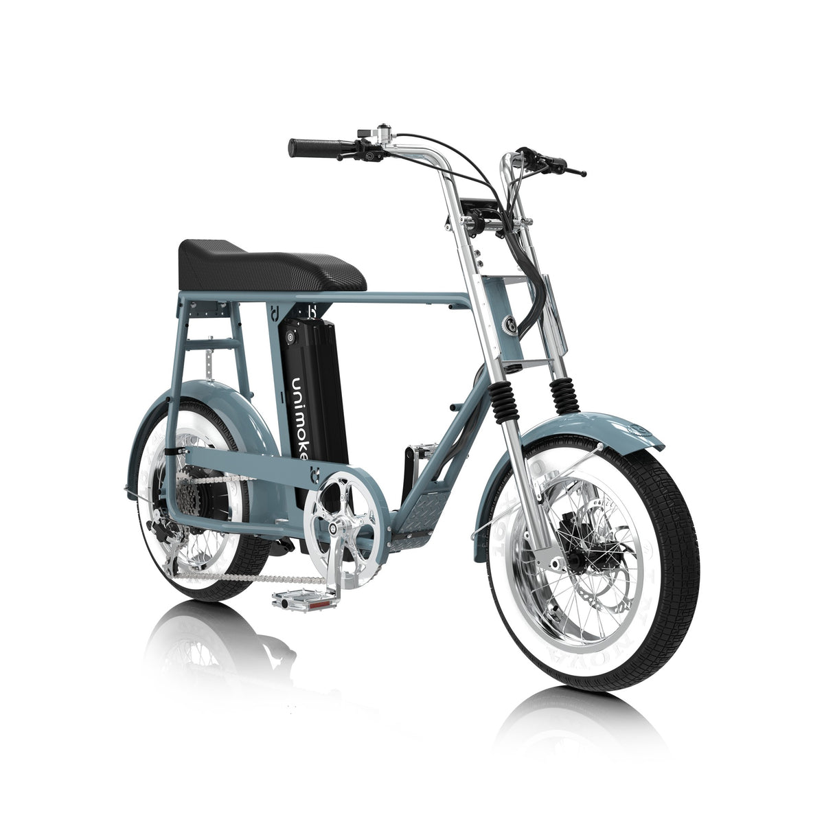 Unimoke minibike '70 Kreuzberg, front three-quarter view