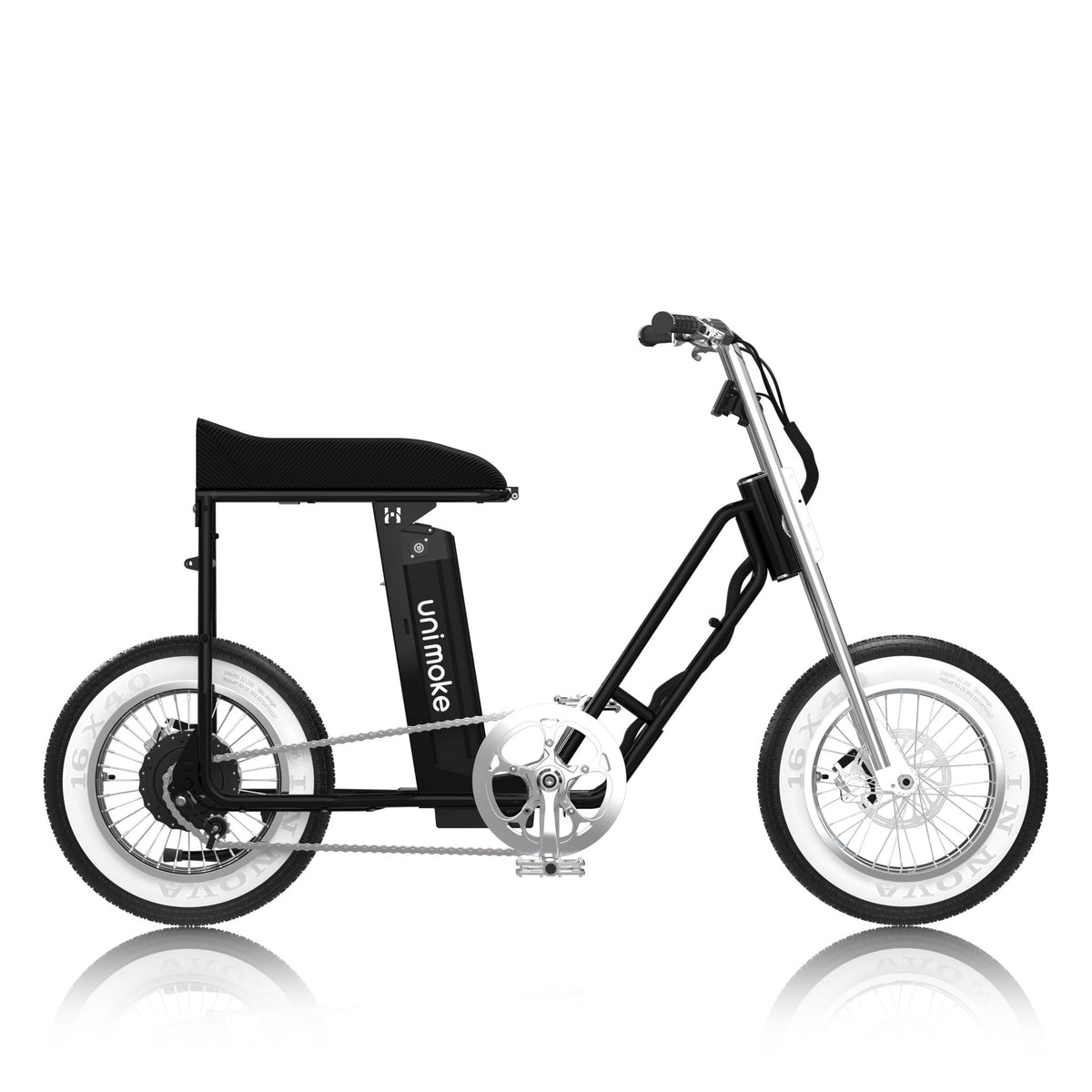Unimoke miniswing Pearl black, side profile