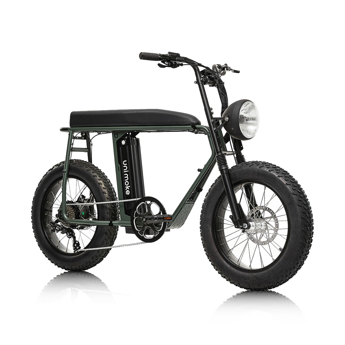 Unimoke MK Army green, front three-quarter view