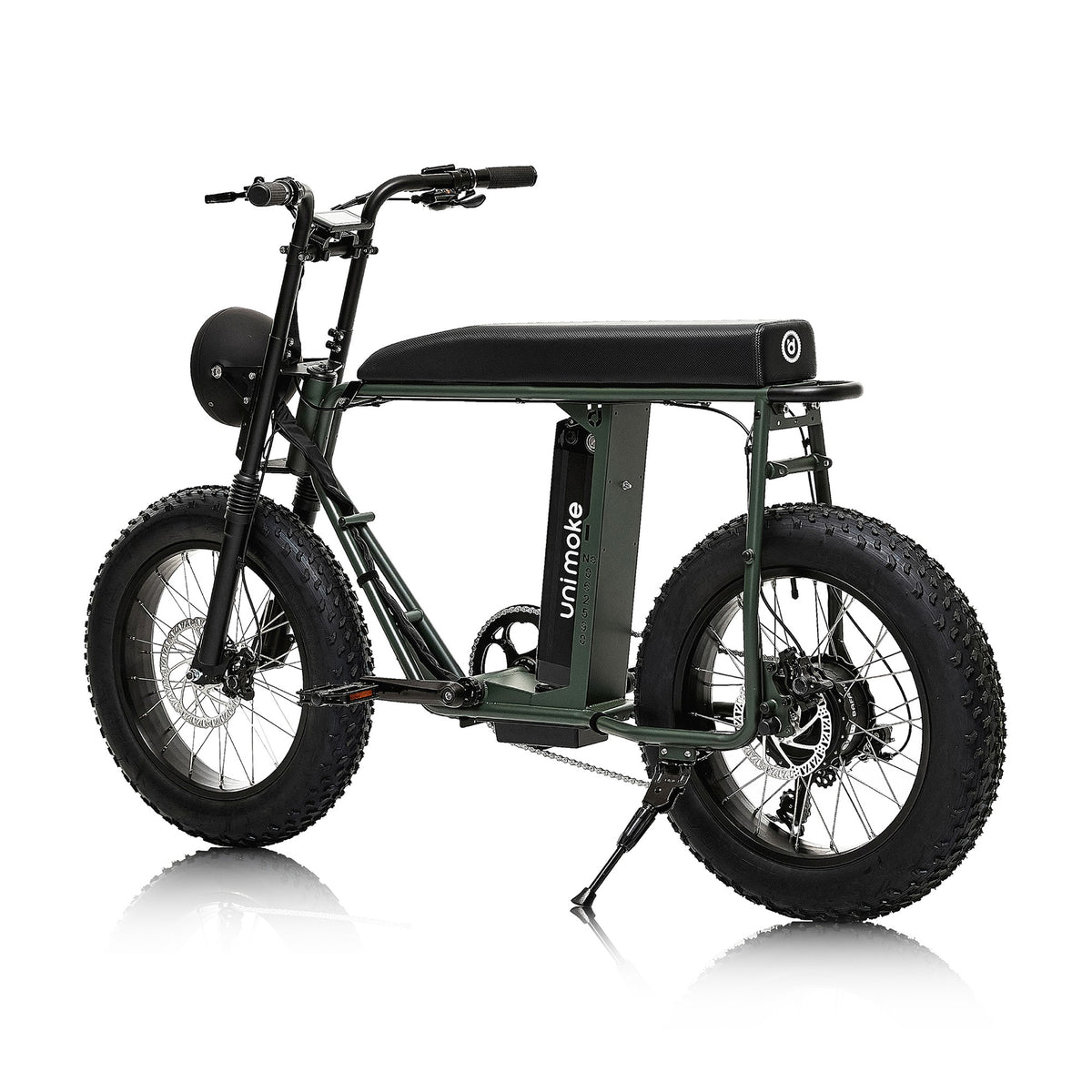 Unimoke MK Army green, rear three-quarter view