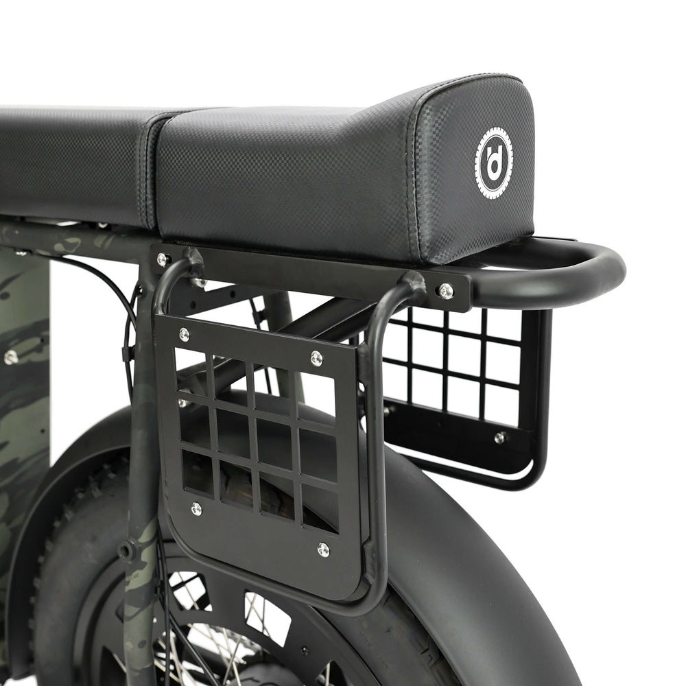 Unimoke MK rear frame with side baskets fitted