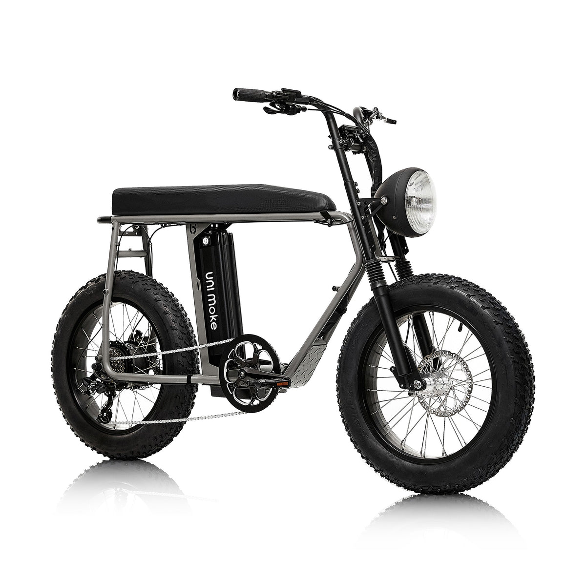Unimoke MK Graphite grey, front three-quarter view
