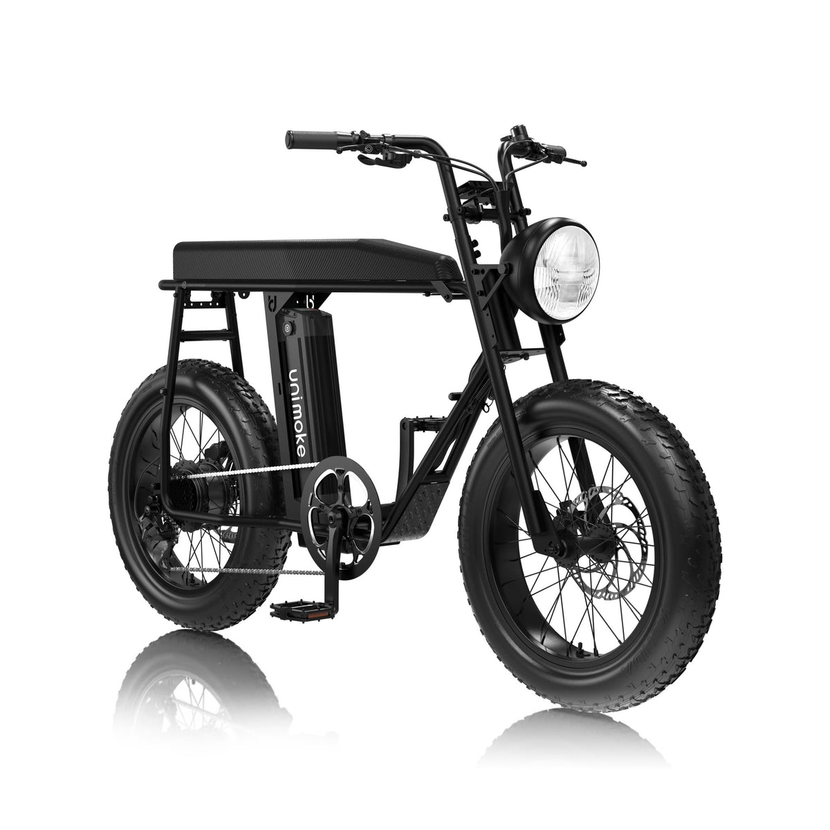 Unimoke MK Matte black, front three-quarter view