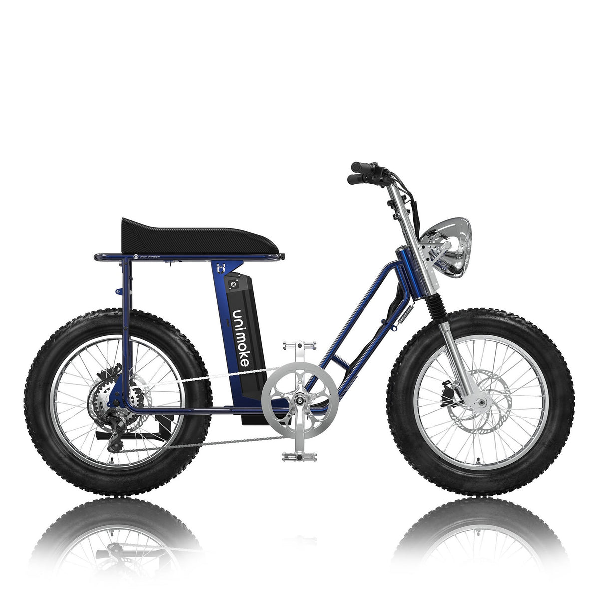 Unimoke SW Clear Coat Sapphire blue, side profile