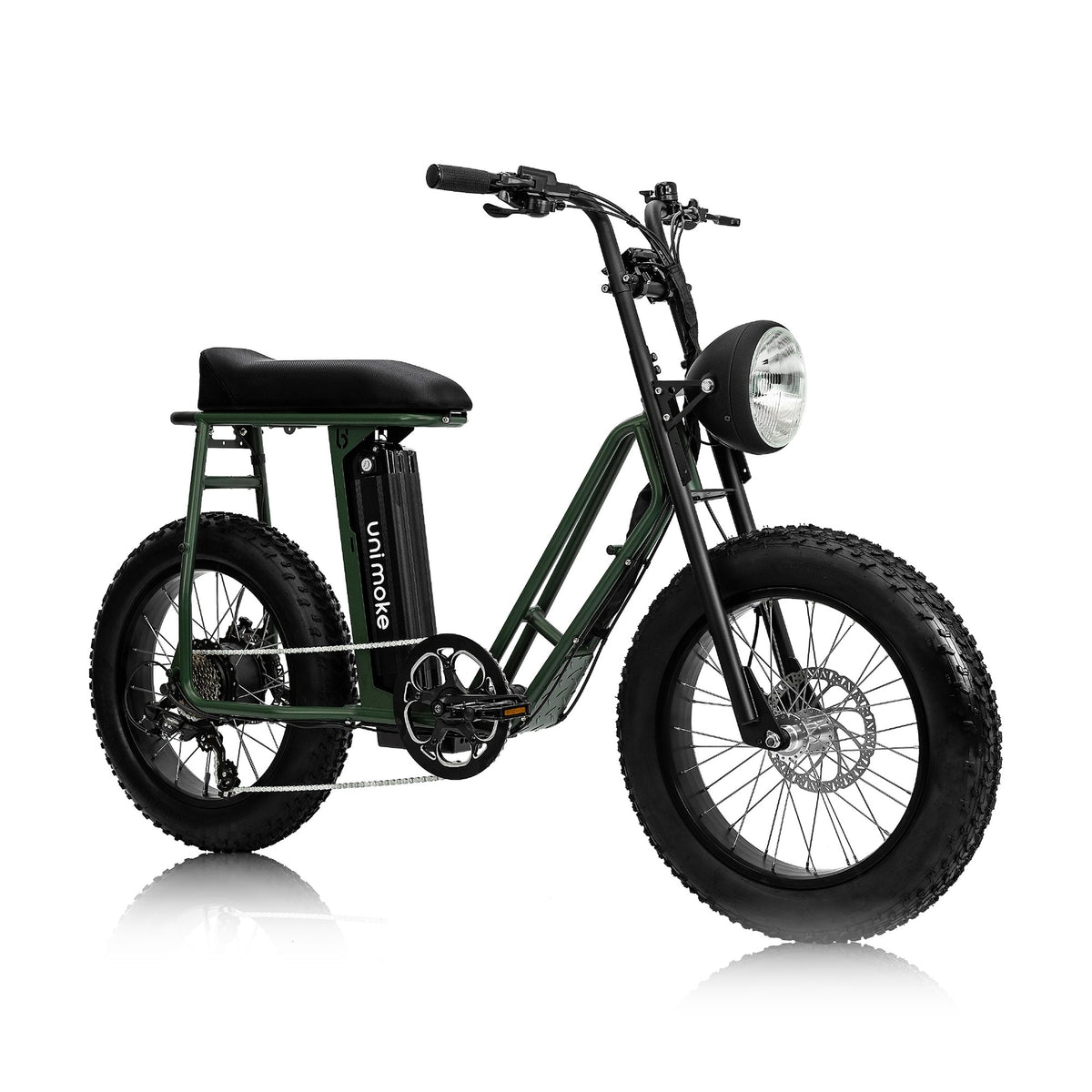 Unimoke SW Army green, front three-quarter view