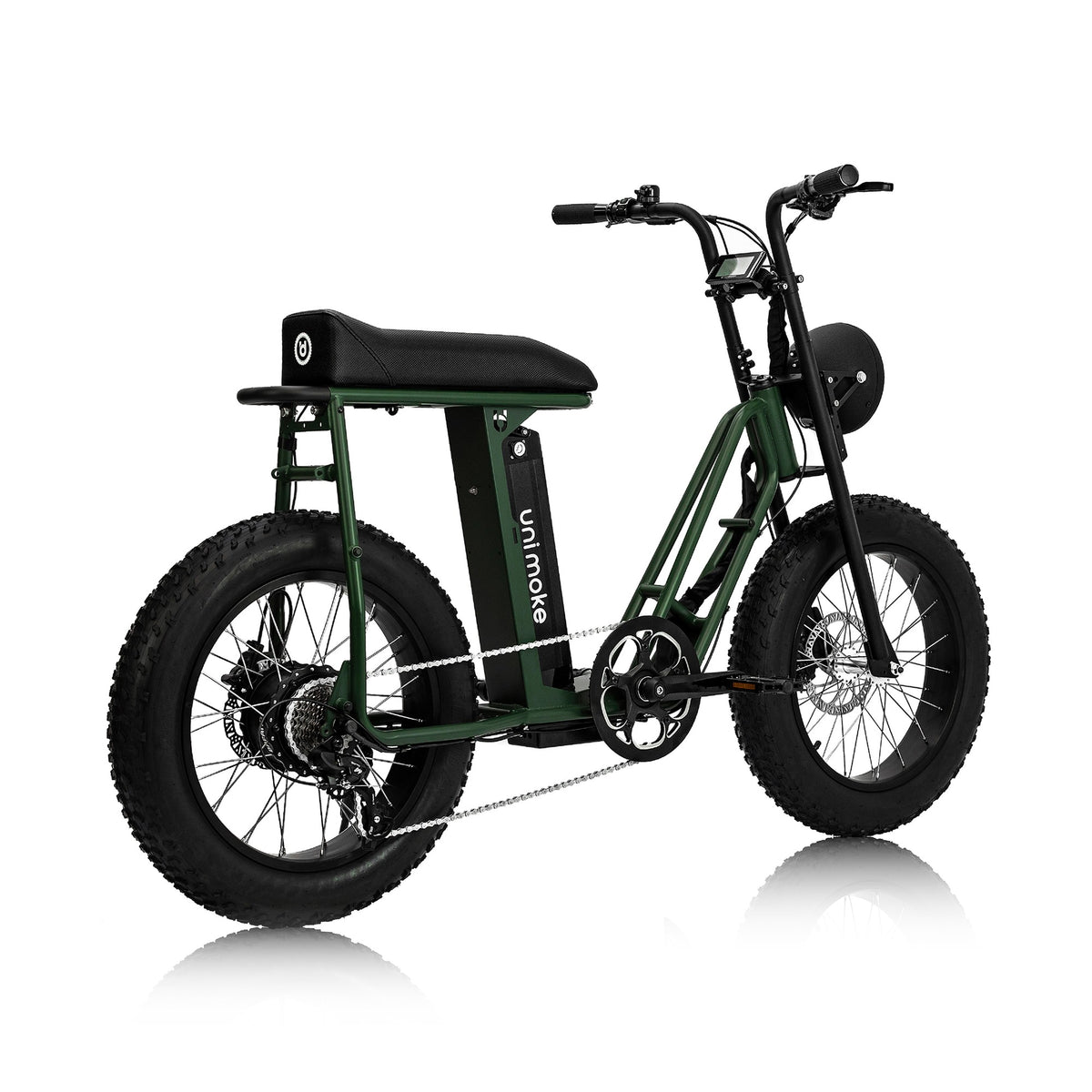 Unimoke SW Army green, rear three-quarter view