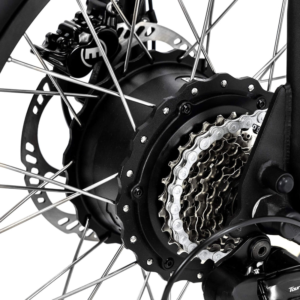 Unimoke SW Matte black, rear hub motor, cassette and disc brake