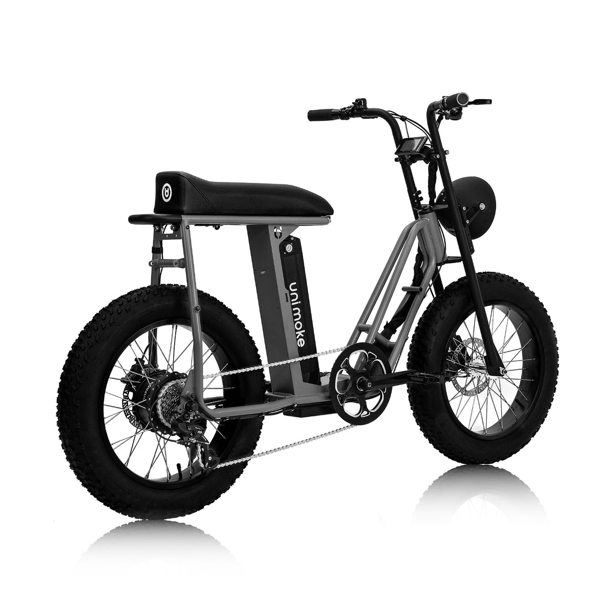 Unimoke SW Graphite grey, rear three-quarter view