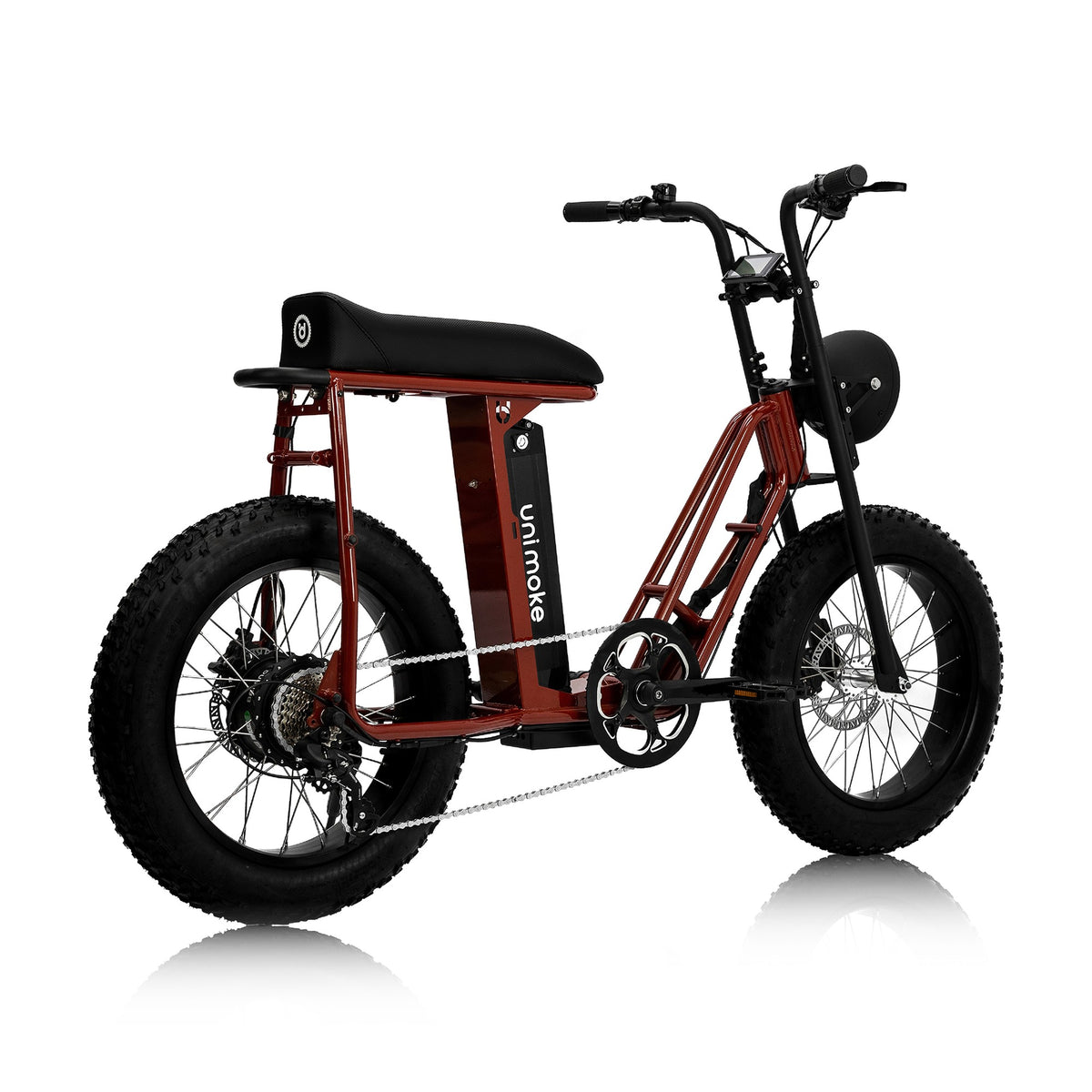 Unimoke SW Wine red, rear three-quarter view