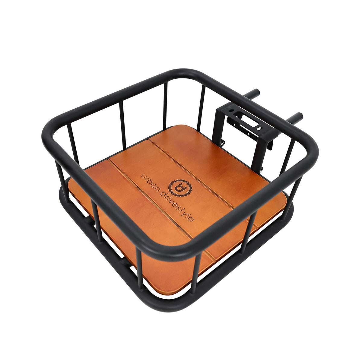 Wooden plate for rear basket