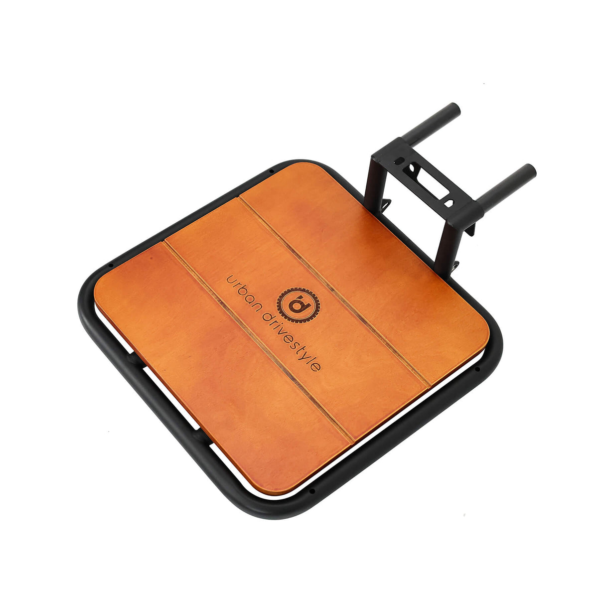 Wooden plate for rear basket